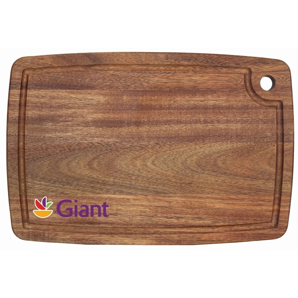 15" Acacia Cutting Board with Juice Groove... from ASI 91565 Totally Bamboo