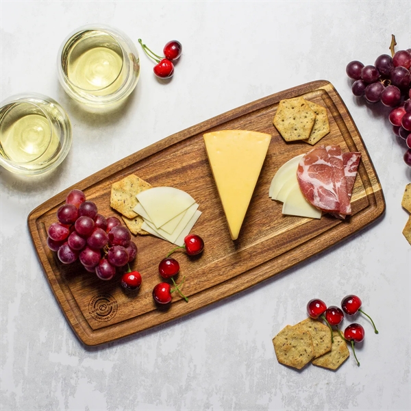 16" Acacia Cutting Board with Juice Groove... from ASI 91565 Totally Bamboo