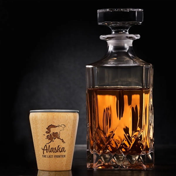 Bamboo Shot Glass with Engraved Homage to the State.... from ASI 91565 Totally Bamboo