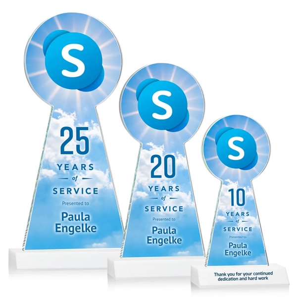 The Laidlaw Tower Award features beautiful Starfire Crystal in the shape... from ASI 84592 St Regis Group / St Regis