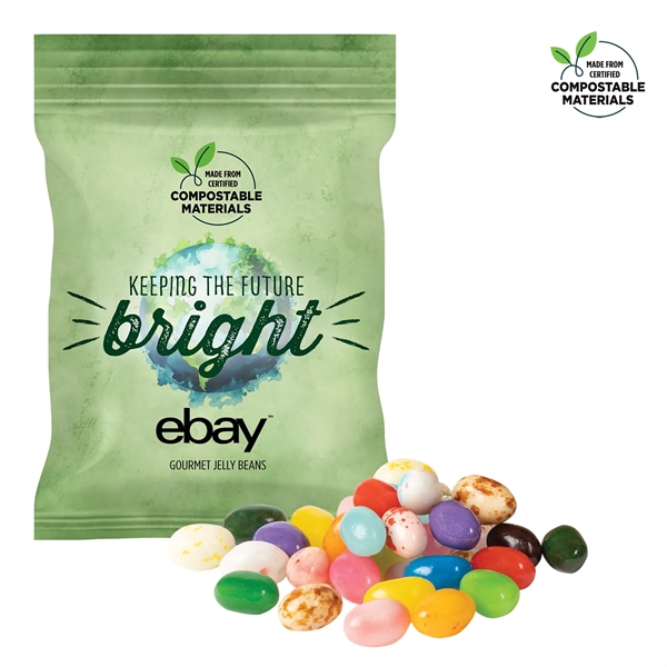 2oz ECO-Digibag, Compostable&Full Color, Gourmet Jelly Beans... from ASI 44900 NC Custom (CI/Lanco) / Chocolate Inn