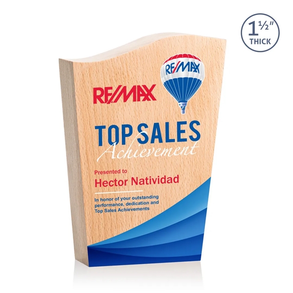 The 1.5" thick Woburn VividPrint™ Award is a stunning tribute to... from ASI 84592 St Regis Group / St Regis