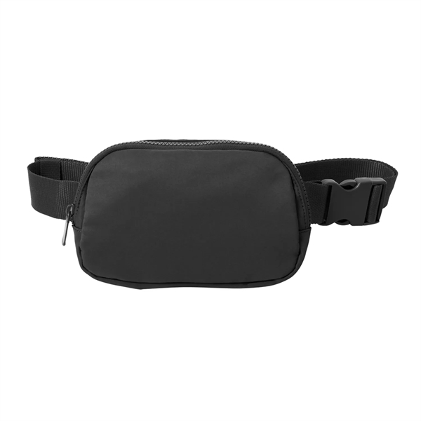 Sleek Matte Polyester Hip Pack with full-color imprint, adjustable strap, and... from ASI 92980 WOV-IN® / Universal Strap/Wov-In Line