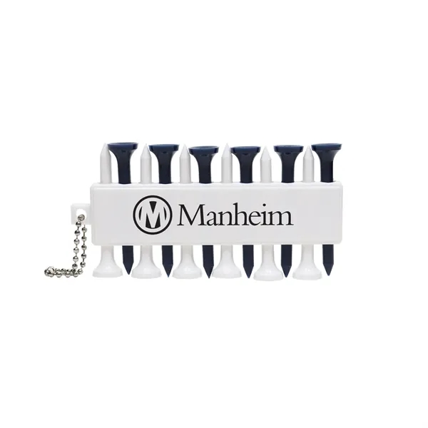 Our golf tee holder includes 12 tees, three ball markers, and... from ASI 93520 Ventura Inc
