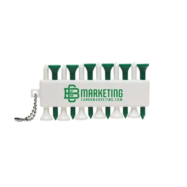 Our golf tee holder includes 12 tees, three ball markers, and... from ASI 93520 Ventura Inc