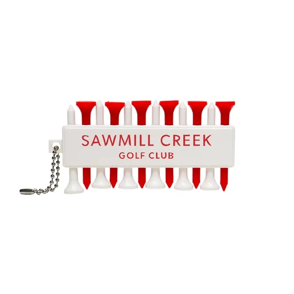 Our golf tee holder includes 12 tees, three ball markers, and... from ASI 93520 Ventura Inc