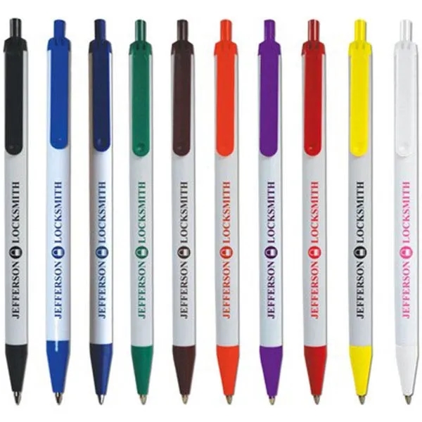 Retractable stick pen with comfortable grip... from ASI 58805 HPC Global