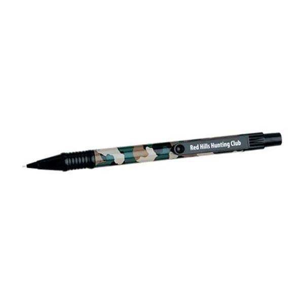 Refillable plastic mechanical pencil with .05 lead and full wrap camouflage... from ASI 58805 HPC Global / HPC Global