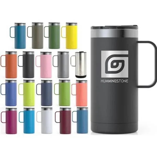 16oz Travel Mug is stainless steel, double wall insulated with shaded... from ASI 58805 HPC Global