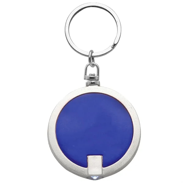 Round LED light keychain with 1 color silkscreen imprint on 1... from ASI 37218 Athena Promo (tm)