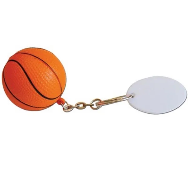 Squeezable mini basketball on a chain and one-inch split ring.... from ASI 58805 HPC Global