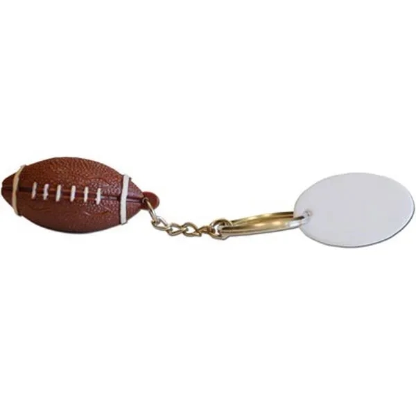 Solid rubber football replica is attached to a metal chain and... from ASI 58805 HPC Global