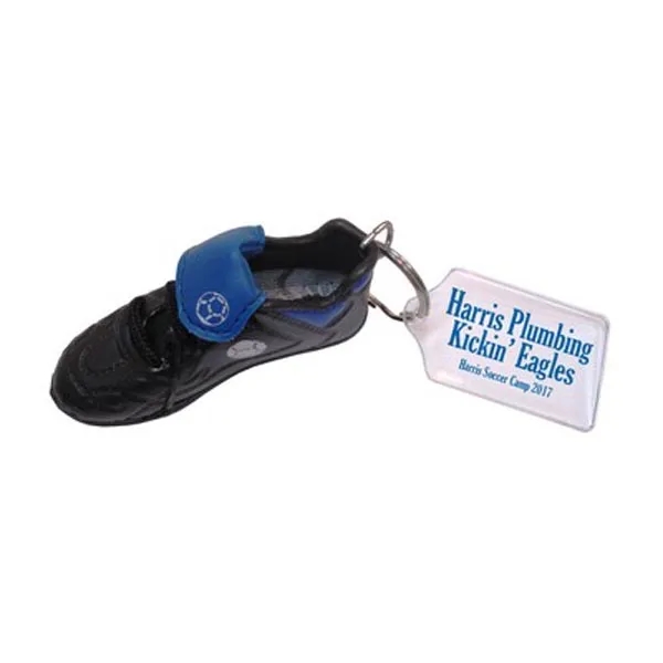 Faux leather soccer shoe complete with cleats features a pocket size... from ASI 58805 HPC Global