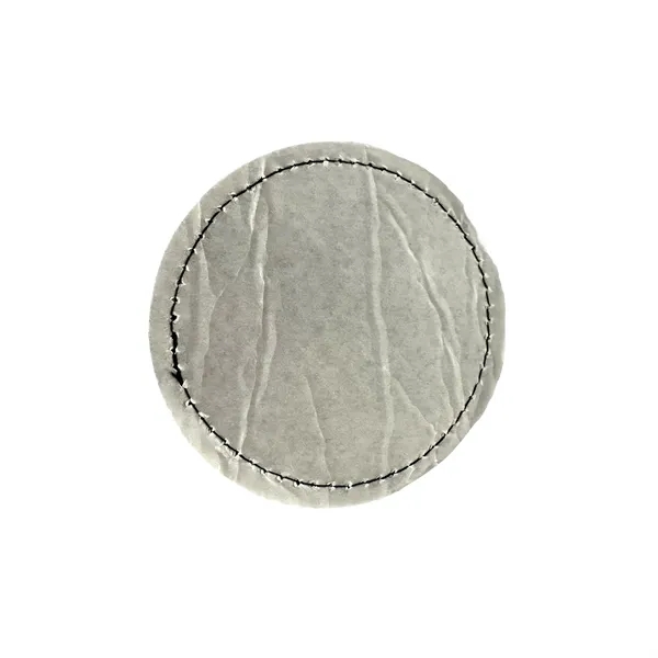 Round shaped leatherette patch with debossed imprint and standard shipping to... from ASI 37218 Athena Promo (tm)