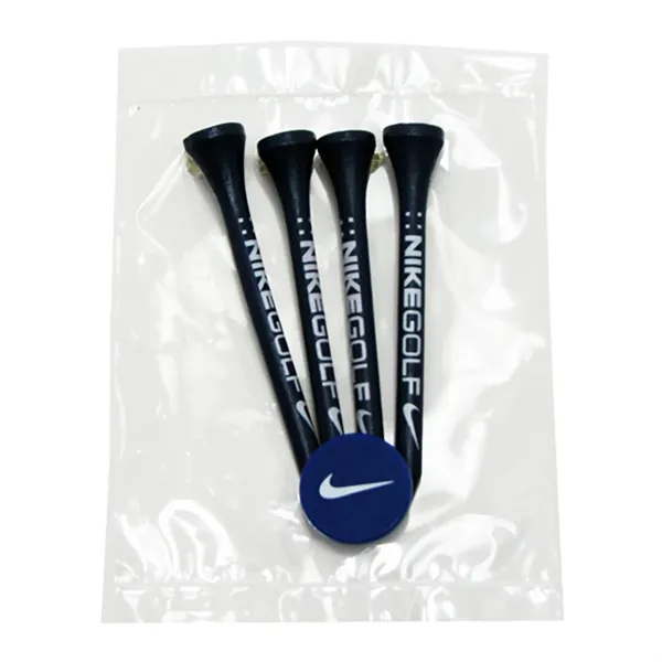 Golf tee poly packet with four tees and one marker.... from ASI 93520 Ventura Inc