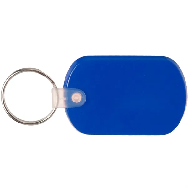 Flexible soft tag plastic keychain plus 1 color silkscreen imprint on... from ASI 37218 Athena Promo (tm)