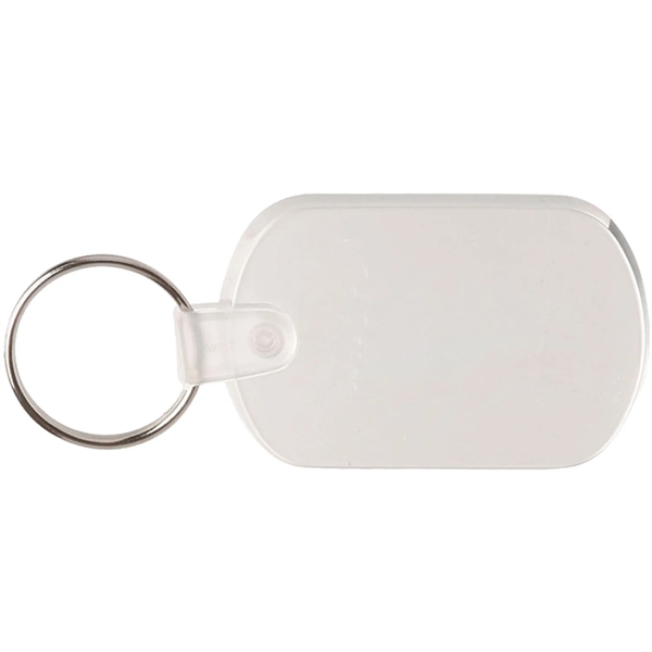 Flexible soft tag plastic keychain plus 1 color silkscreen imprint on... from ASI 37218 Athena Promo (tm)