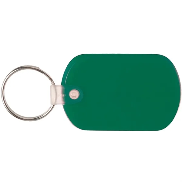 Flexible soft tag plastic keychain plus 1 color silkscreen imprint on... from ASI 37218 Athena Promo (tm)