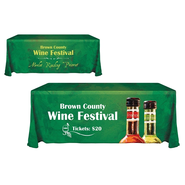 6' Knit Polyester Custom Throw Style Table Cover... from ASI 80228 Quinn