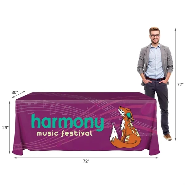 6' Knit Polyester Custom Throw Style Table Cover... from ASI 80228 Quinn