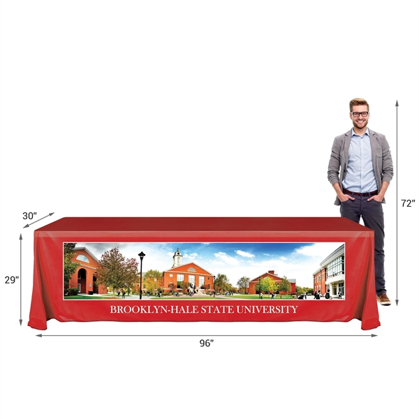 8' Knit Polyester Custom Throw Style Table Cover... from ASI 80228 Quinn