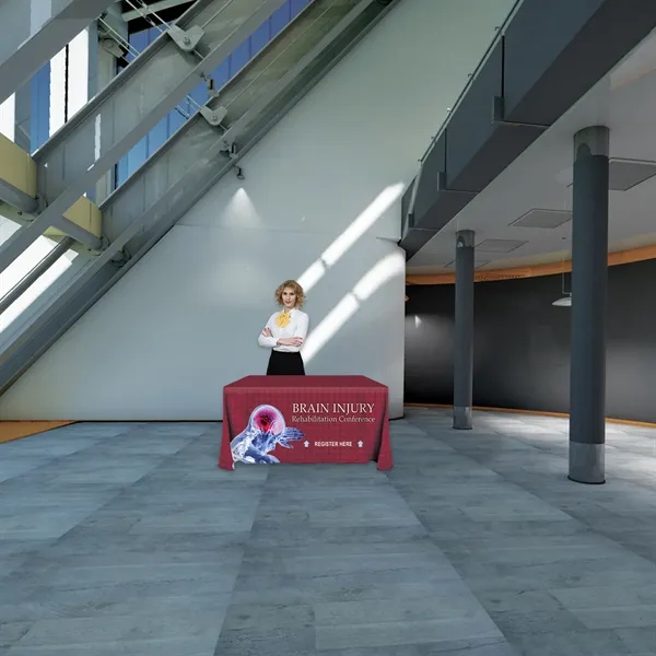 4' Knit Polyester Custom Throw Style Table Cover... from ASI 80228 Quinn