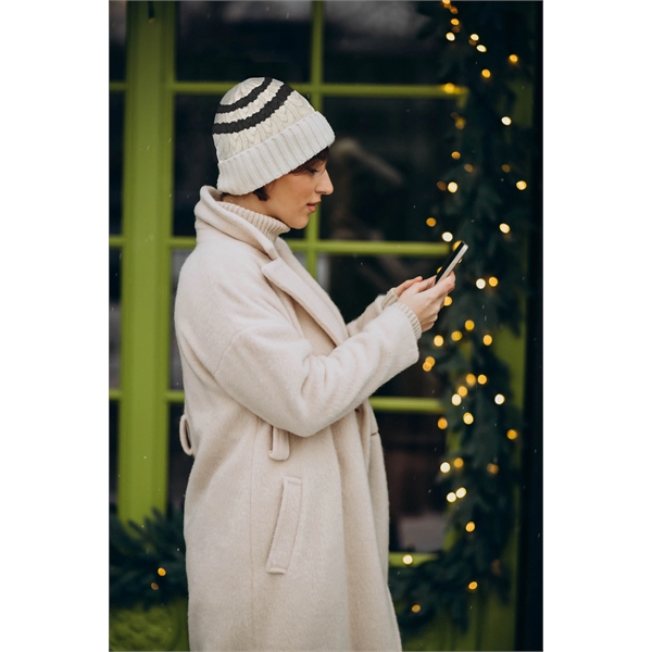 A cozy cable-knit winter hat with a cuff/fold.... from ASI 30250 AZX Sport USA