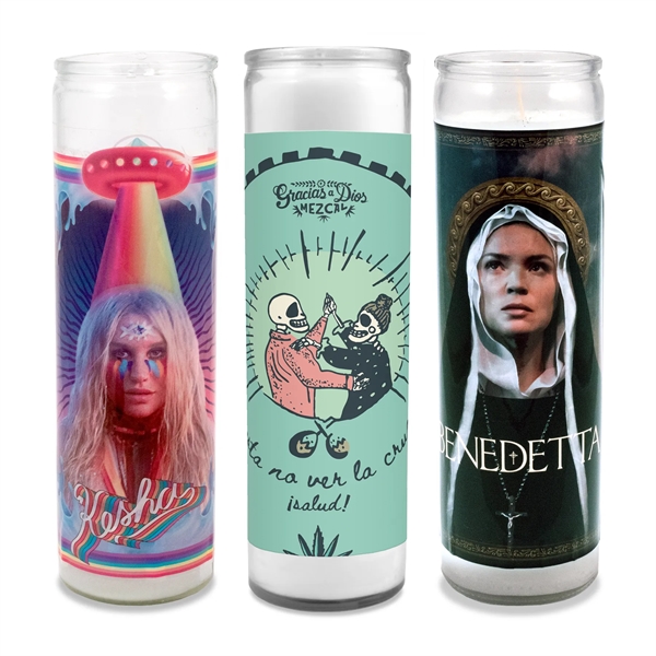 Standard Prayer Candle - decorated with your custom label.  ... from ASI 38850 Bath Promotions / Bath Promotions