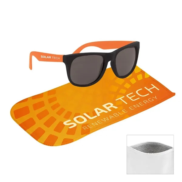 Rubberized Sunglasses With Rpet Microfiber Sunglass Pouch... from ASI 61125 Hit Promotional Products / Hit®