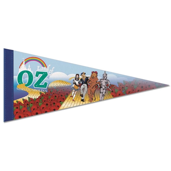 Durable, pennant measuring 12" x 30" with a 1" sewn strip.... from ASI 66390 LarLu
