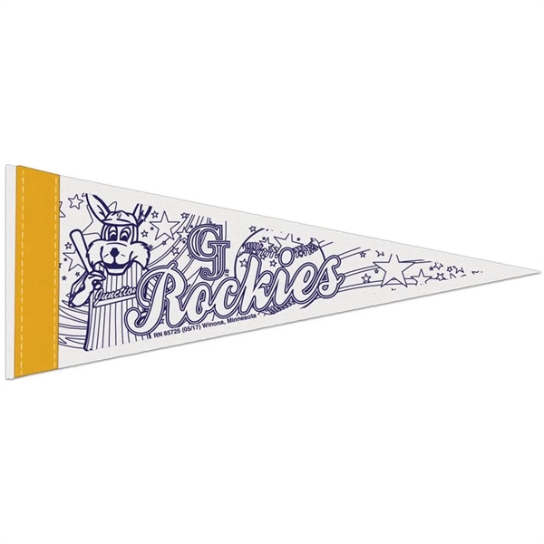 Durable, Color-Me pennant measuring 4" x 10".... from ASI 66390 LarLu