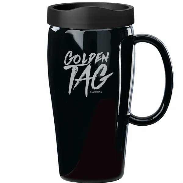 16 oz. Travel mug with heavy-wall construction and open-close lid. Made... from ASI 80060 VisionUSA