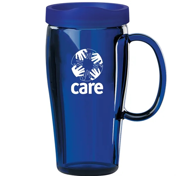16 oz. Travel mug with heavy-wall construction and open-close lid. Made... from ASI 80060 VisionUSA