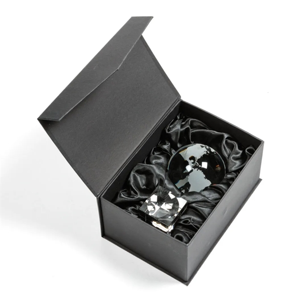 Optical crystal globe award on a cube.... from ASI 84592 St Regis Group / St Regis