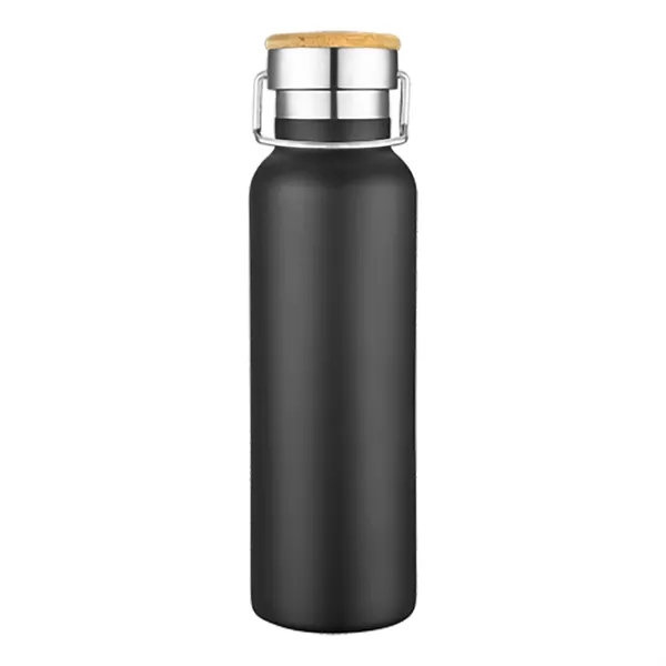 20 oz Wood Lid Stainless Steel Water Bottle... from ASI 31517 Admart Products