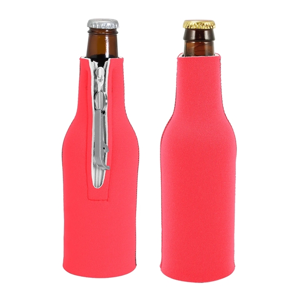 Neoprene bottle holder with detachable aluminum bottle opener, blank.... from ASI 74710 Numo / NUMO