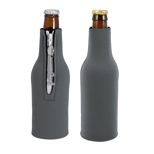 Neoprene bottle holder with detachable aluminum bottle opener, blank.... from ASI 74710 Numo / NUMO