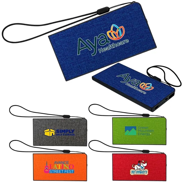 UL HEATHERED POWER BANK... from ASI 30208 A P Specialties / AP Specialties