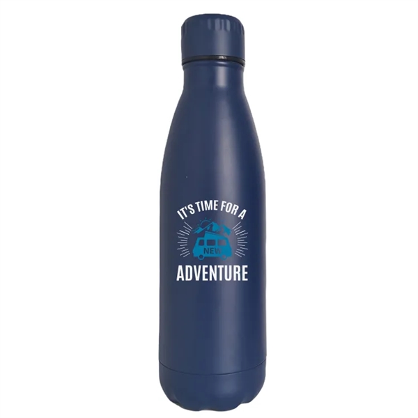 Humbolt 17oz. Stainless Steel Bottle: Matt coating, spill-resistant lid, keeps drinks... from ASI 67557 LimeLight Ent