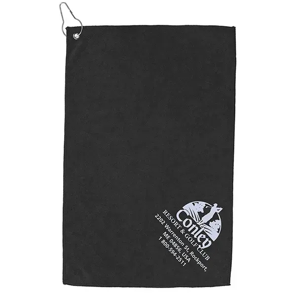 12" x 18" heavy-duty microfiber golf towel with metal grommet and... from ASI 62660 Innovation Line