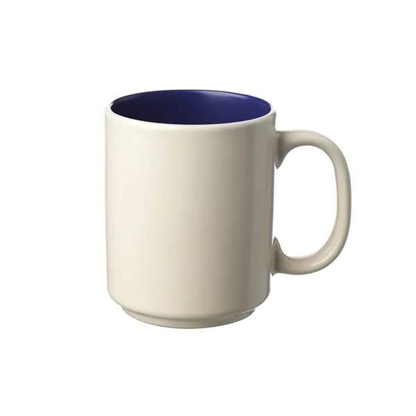 Matte two tone coffee mug plus 1 color silkscreen imprint on... from ASI 37218 Athena Promo (tm)