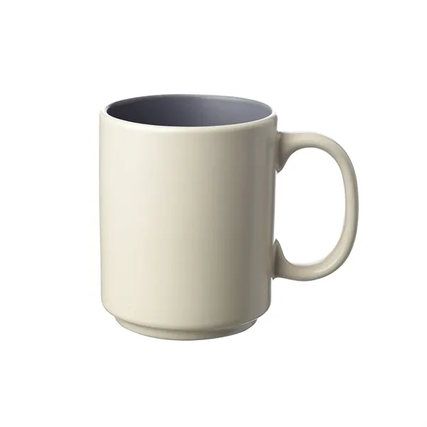 Matte two tone coffee mug plus 1 color silkscreen imprint on... from ASI 37218 Athena Promo (tm)