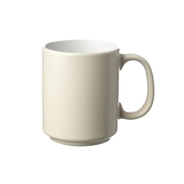 Matte two tone coffee mug plus 1 color silkscreen imprint on... from ASI 37218 Athena Promo (tm)