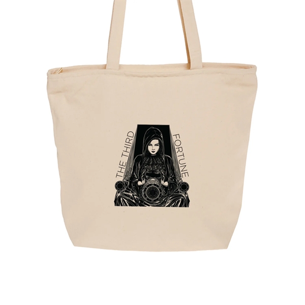 Shop in style with our Cotton Canvas Tote Bag w/ Zipper... from ASI 62088 IDProductsource