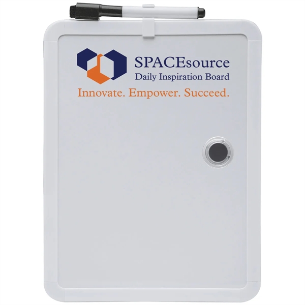 Dry erase board with marker, eraser, clear magnet, mounting magnets and... from ASI 62190 Illini