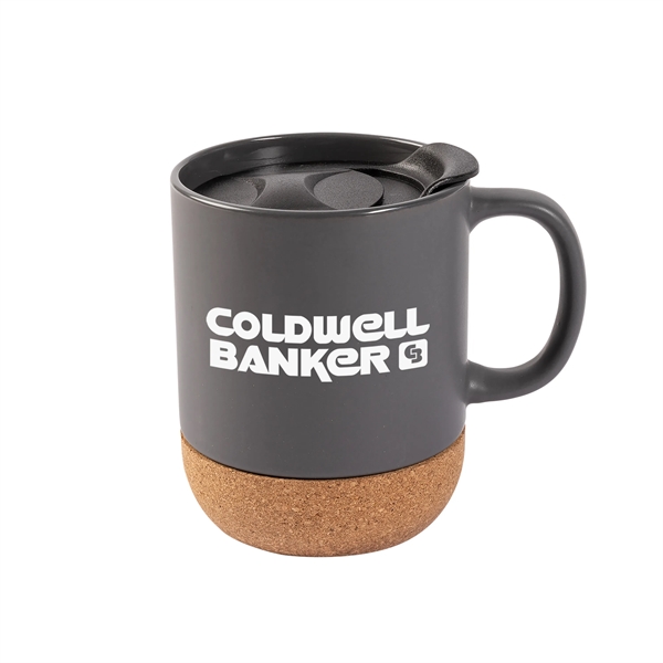 Insulated cork bottom mug with slide lid.... from ASI 44900 NC Custom (CI/Lanco) / Lanco