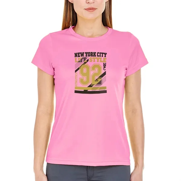 UltraClub® women's performance t-shirt (4 oz.) with moisture-wicking properties, made from... from ASI 39552 BEL Promo