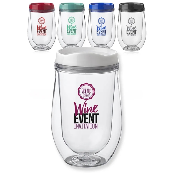 15oz Double Wall Acrylic Tumbler w/ Black Top... from ASI 39552 BEL Promo