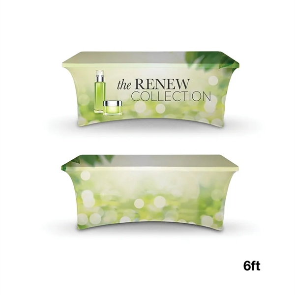 DisplaySplash 6' RPET Stretch Table Cover... from ASI 67866 Logomark/Valumark
