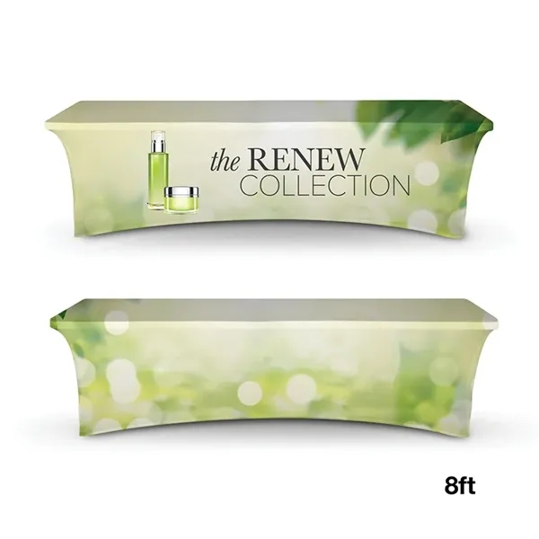 DisplaySplash 8' RPET Stretch Table Cover... from ASI 67866 Logomark/Valumark